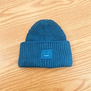 Acne Teal Knit Beanie